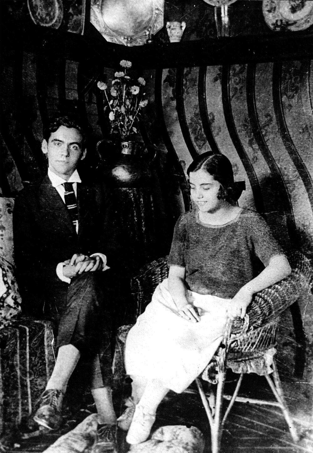 Federico y su hermana Concha García Lorca. Foto: Fundación Federico García Lorca