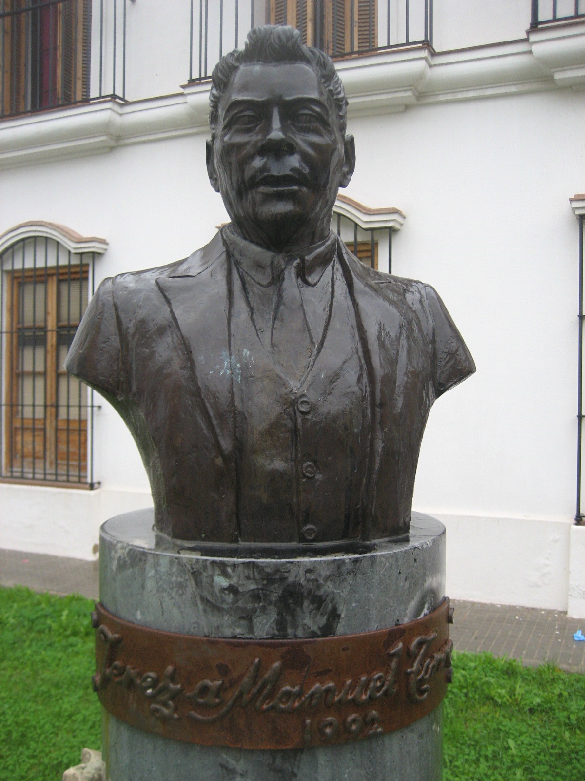 Bust of Manuel Torre, 'Boy from Jerez', installed in his home town.