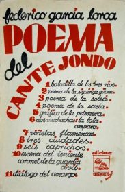 Poema del Cante Jondo. Portada de la primera edición en la editorial Ulises. / Foto: www.todocoleccion.net