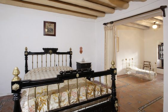 Federico García Lorca's Birthplace-Museum in Fuente Vaqueros. Federico’s parents’ bedroom and his cradle in the background.