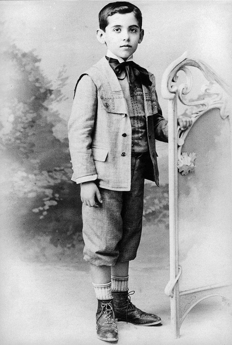 Portrait of Federico García Lorca as a child in Fuente Vaqueros.