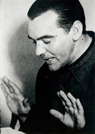 Federico García Lorca durante una alocución.