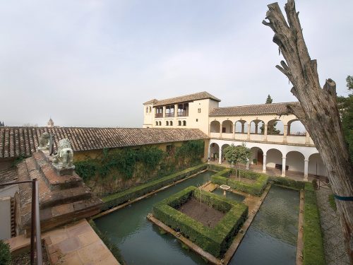Patio of Sultana’s Cypress, in the Generalife. The Alhambra.
