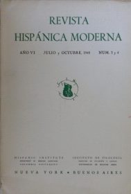 Revista Hispánica Moderna. Número en el que se publicó el Diván del Tamarit, junto a un artículo sobre el autor y varias fotos. / Foto: www.todocoleccion.net