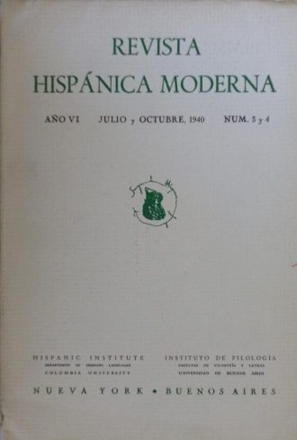 “Revista Hispánica Moderna”. Issue in which Diván del Tamarit was published, along with an article about the author and several photos. / Photo: www.todocoleccion.net