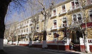 Hotel España de Lanjarón, donde se hospedaba la familia de García Lorca cuando acudía al balneario para aliviar las dolencias de doña Vicenta.
