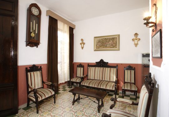 Living-Room of the Hotel España in Lanjarón, where García Lorca's family stayed when they went to the spa to alleviate Doña Vicenta's ailments.