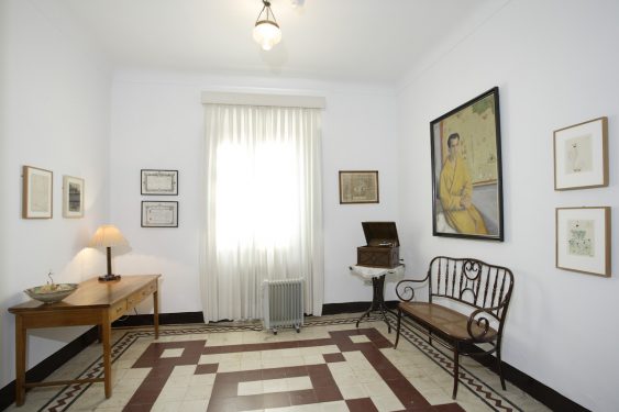 Piano room in the San Vicente Farmhouse, where Federico García Lorca’s family spent the summers.