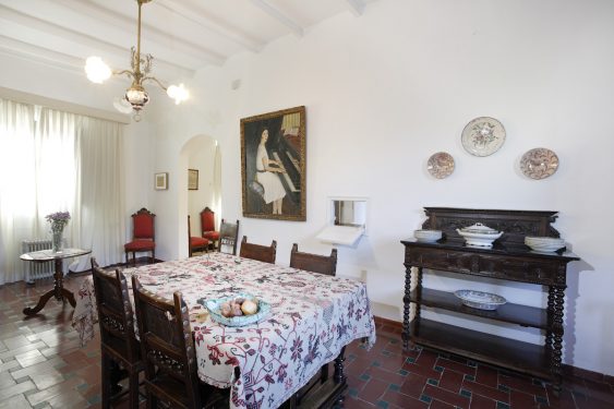 San Vicente Farmhouse, where Federico García Lorca’s family spent the summers. Dining/Living-room.