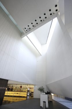 Foyer of the Federico García Lorca Center in Romanilla square, Granada.