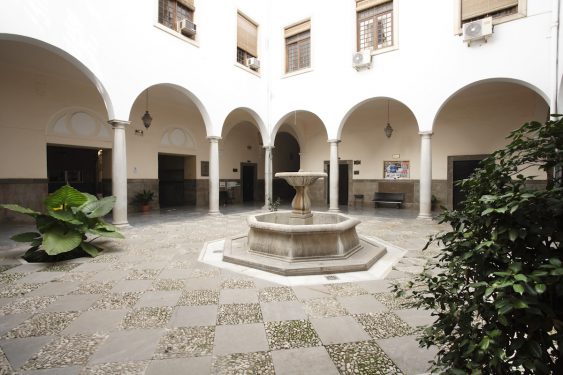 Patio of the Law School, headquarters of Granada’s Gobierno Civil in 1936.