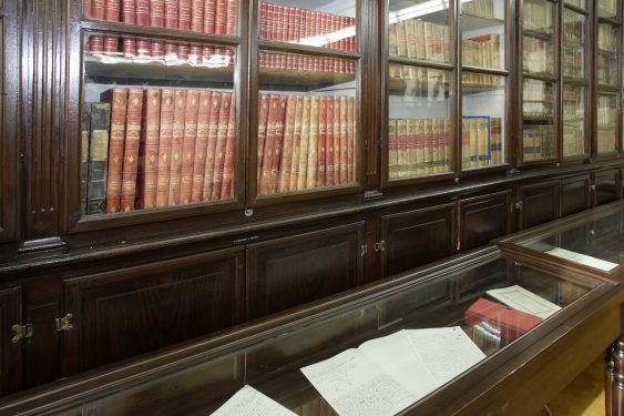 Library of the Padre Suárez College, in Granada, which preserves the high school transcript of Federico García Lorca.