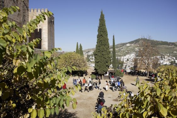 Plaza de los Aljibes is within the grounds of the Alhambra in Granada and in 1922 hosted the first Flamenco Song Contest.