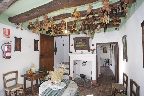 Kitchen in the house of the caretakers of the Federico García Lorca family in Valderrubio.