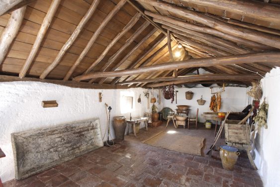 Barn on the first floor of the house of the caretakers of the Federcio García Lorca family in Valderrubio.