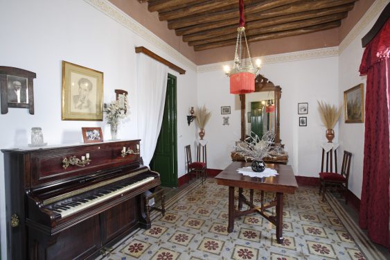 Federico García Lorca’s piano room at the family home in Valderrubio.