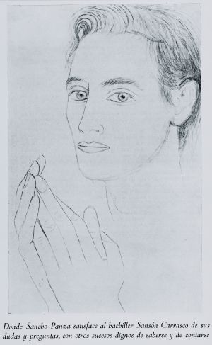 Ramírez de Lucas con 18 años, dibujado por Gregorio Prieto.