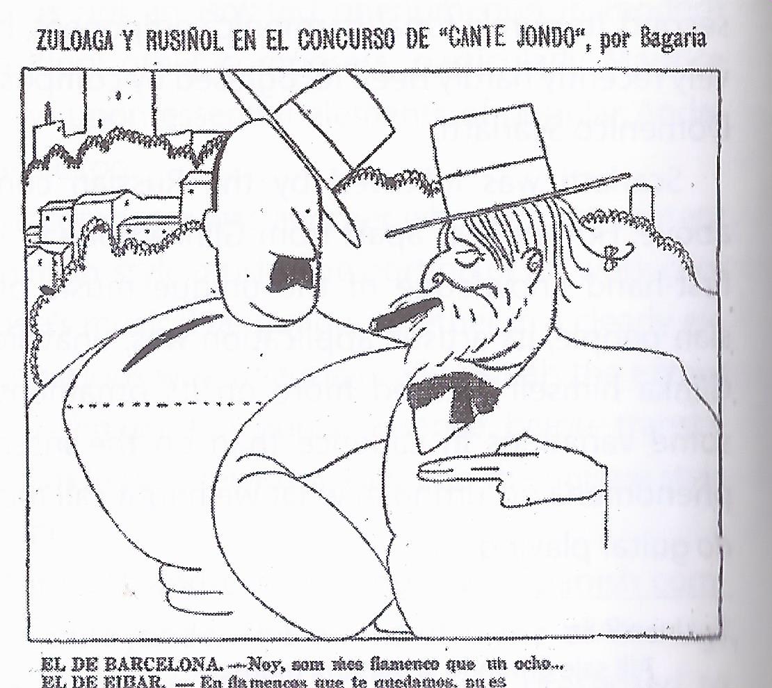 Zuloaga y Rusiñol, por Bagaría (21-6-1922)